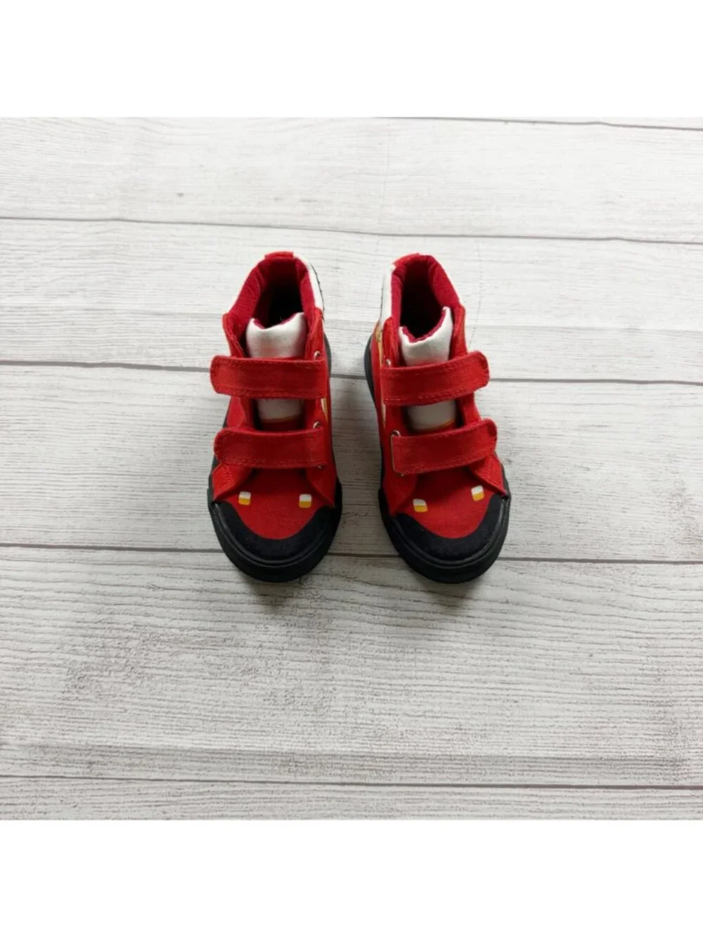 Cat & Jack Toddler Fire Truck High-Top Sneakers Red Black Durable 7